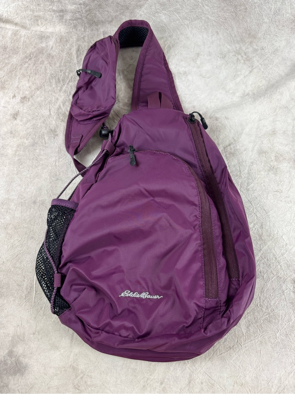 Eddie Bauer Plum Crossbody Sling Bag.
